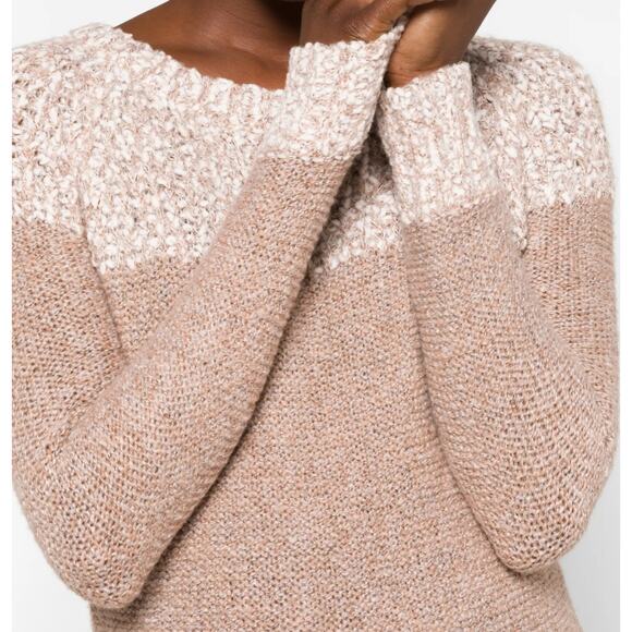 Fate Clarina Textured Sweater Taupe / Beige Size XL - Picture 3 of 7